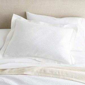 Peacock Alley Vienna Matelasse Euro Sham, 100% Egyptian Cotton with 400 GSM NWOT